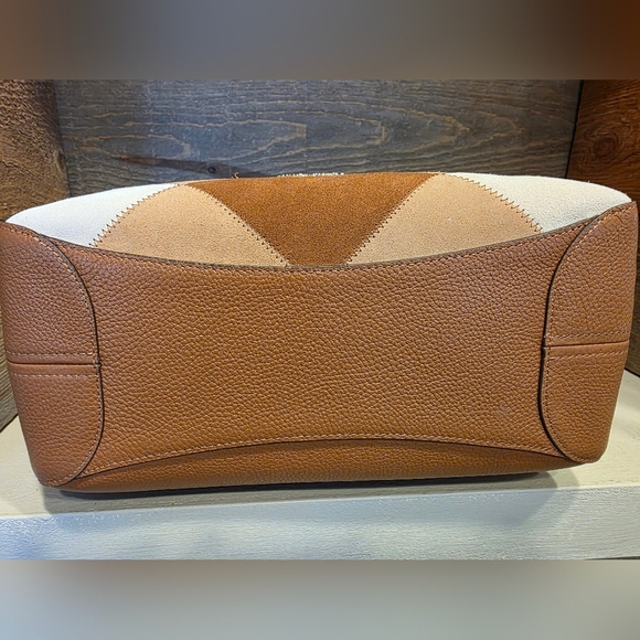 NWT Kate Spade New York Patchwork Suede Leila In Warm Ginger - Picture 9 of 14